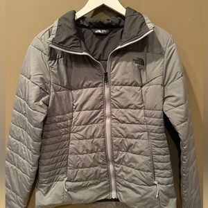 Gray north face coat